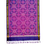 Single Ikat Pure Mulberry Silk  Dupatta