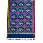 Single Ikat Pure Mulberry Silk  Dupatta