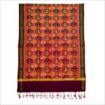 Single Ikat Pure Mulberry Silk  Dupatta