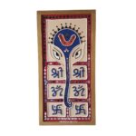 Handcrafted Traditional Lippan kaam, Ganesha Wall Hanging with Mirrors