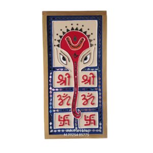 Handcrafted traditional lippan art, Ganesha Wall Hanging