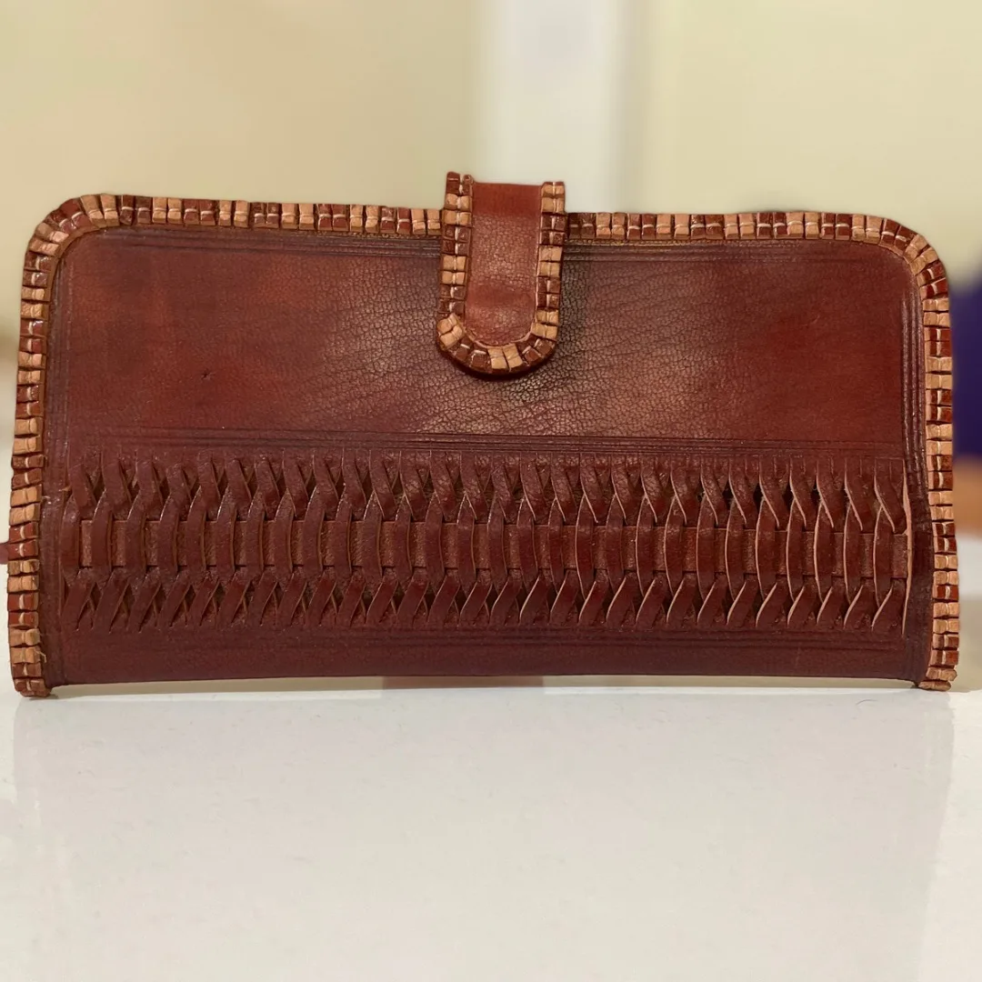 Ladies leather hot sale hand purse