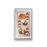 Colourful lippan art tray