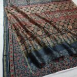 Traditional Ajrakh Chanderi silk cotton Sarees 12