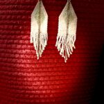 Pastel Green Shimmer Danglers