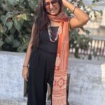 Earthy Brown Block Printed Mul Cotton Stole