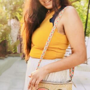 Boho shell & Bead Handcrafted Sling Bag